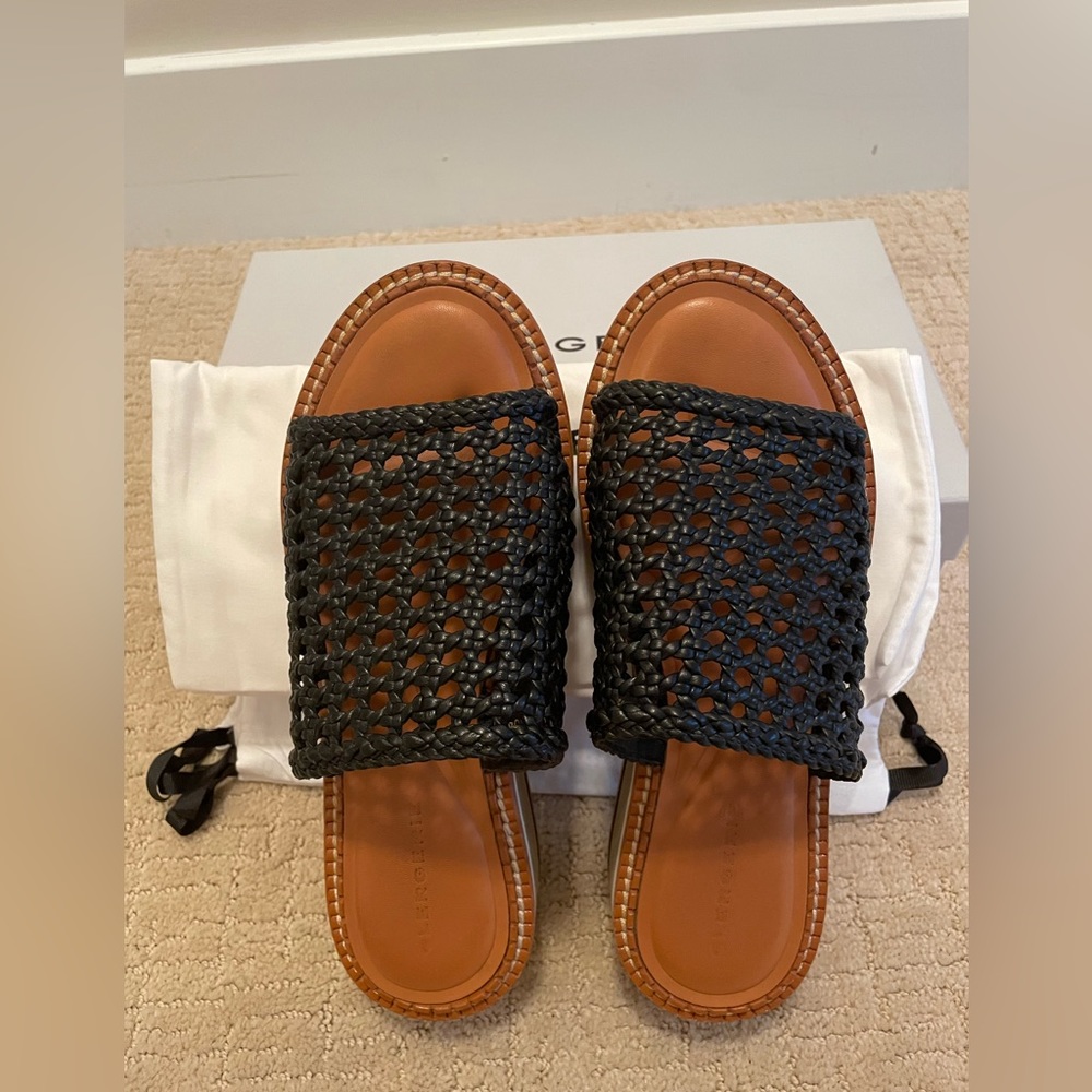 Clergerie Braided Leather Slide 40 1/2 (US10)